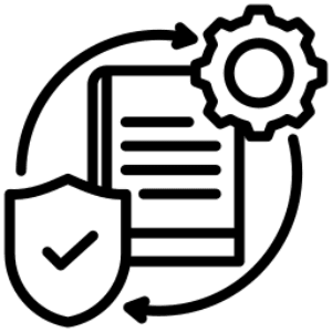 Black silhouette of a cat sitting.