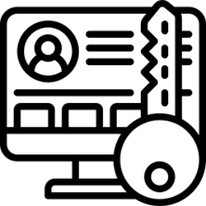 Silhouette of a person with raised arms.