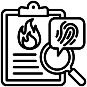 Silhouette of a person playing guitar.