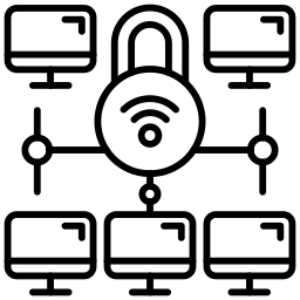 Sunset over mountains with birds flying.