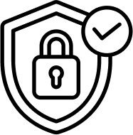 Silhouette of a person with a microphone.