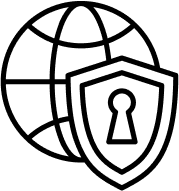 Black silhouette of a person jumping joyfully.